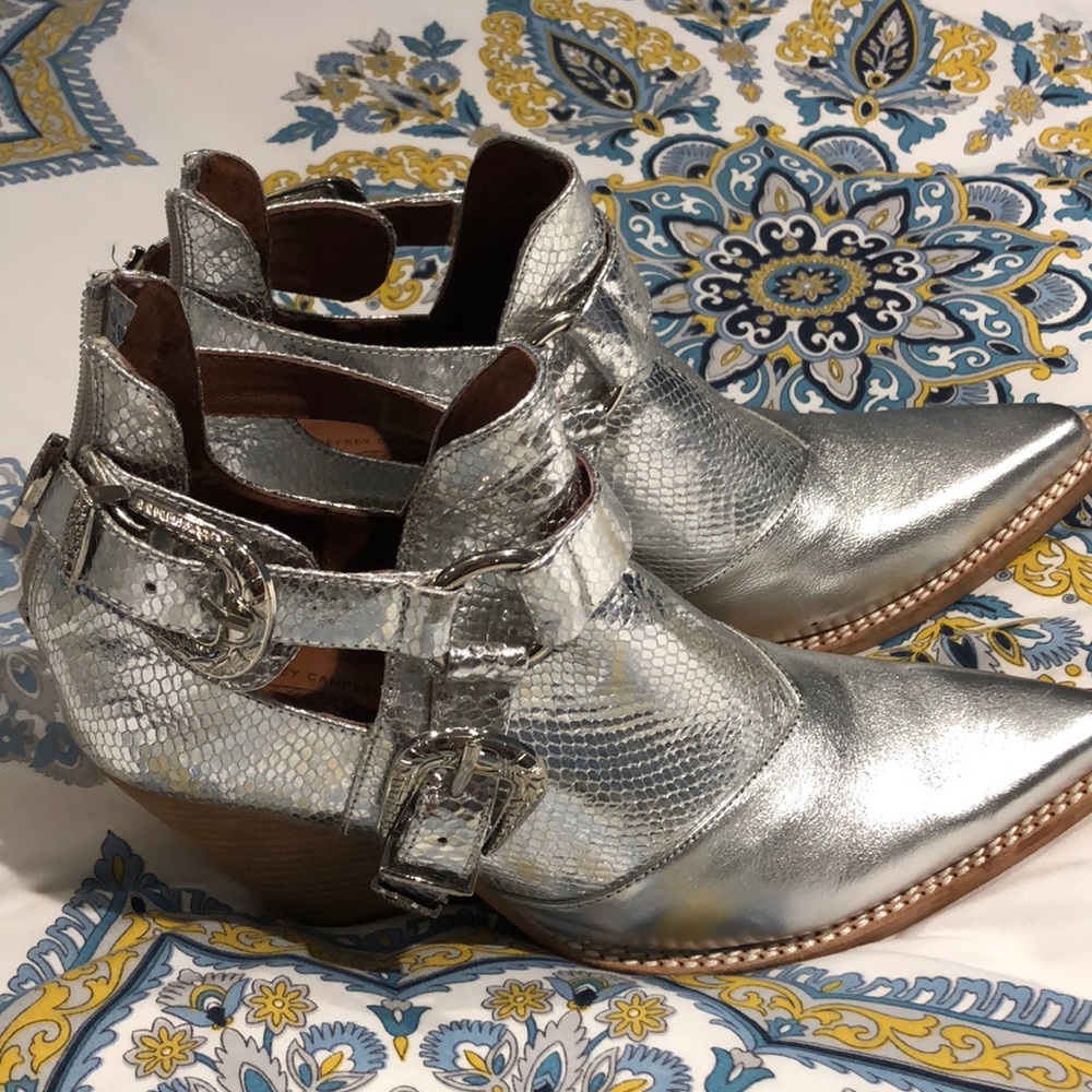 Silver Jeffrey Campbell boots